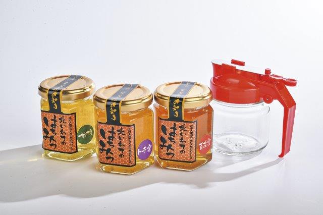 【送料込】[岩手]二戸市ふるさと振興㈱ 北いわての蜂蜜食べ比べセットの商品画像 (2)